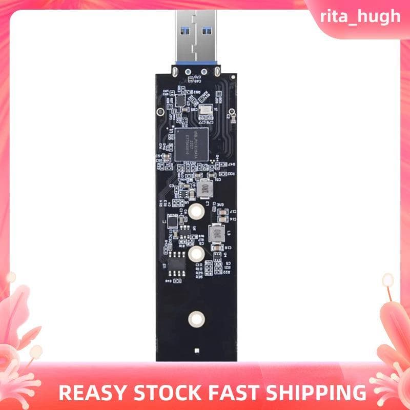 M . Adaptador 2 SATA NVMe SSD Para USB 3.1 , Placa Conversora Externa PCI-E-Gen 2 PCIe Tipo A