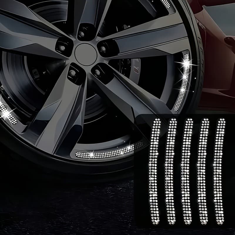 Adesivo À Prova De Arranhões Para Decoração De Carro Com Strass Multicolorido , Universal Carros E Motocicletas , Pelícu