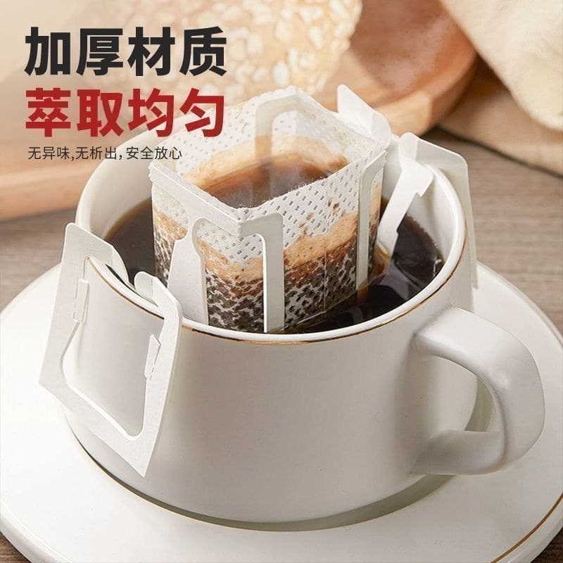 Filtro de café papel pendurado orelha saco de filtro de café feito à mão pó de café pendurado filtro de orelha gotejamen