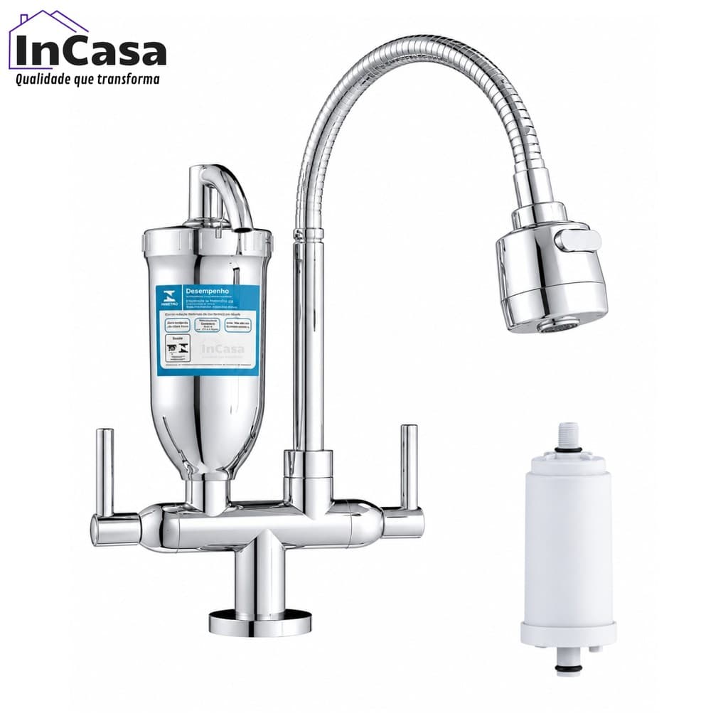 Torneira De Cozinha Gourmet Com Filtro Purificador De Àgua De Bancada