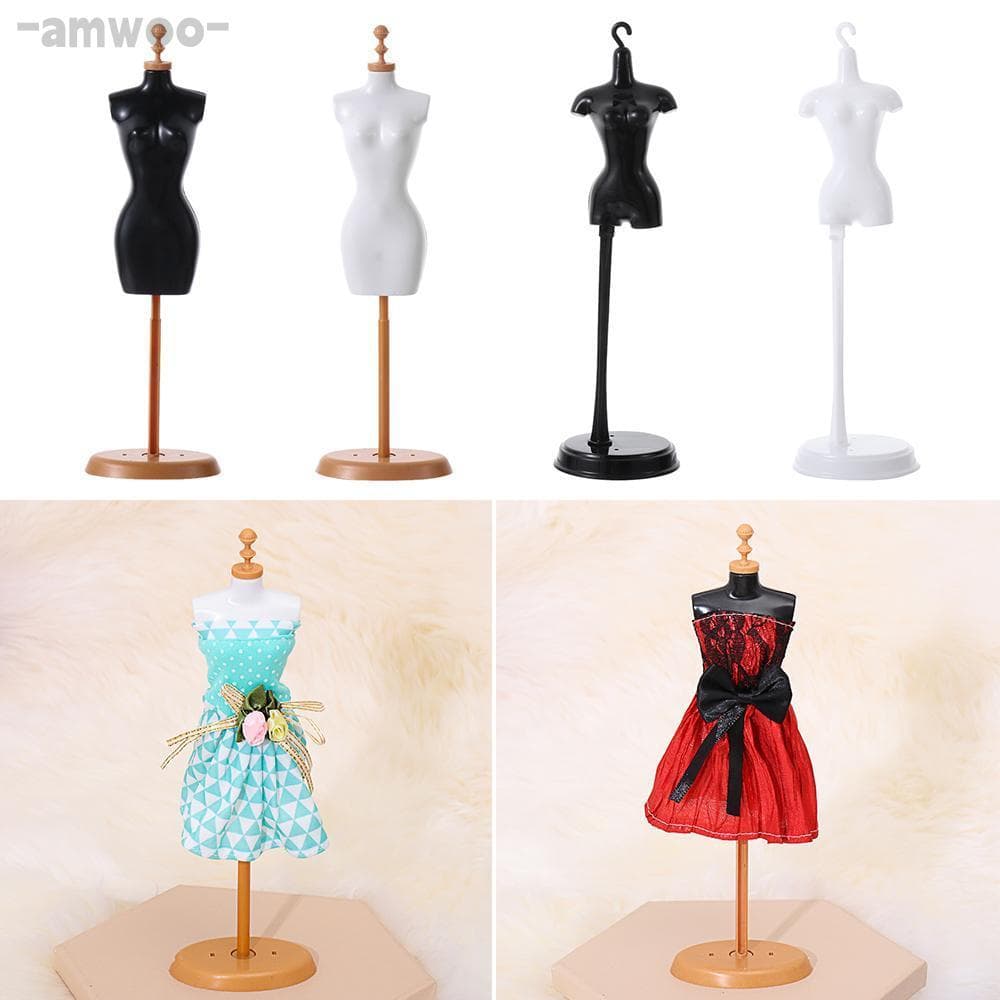 AMWOO Manequim Modelo Suporte Brinquedos Vestido Mini Cabides De Ferramentas Para Casa