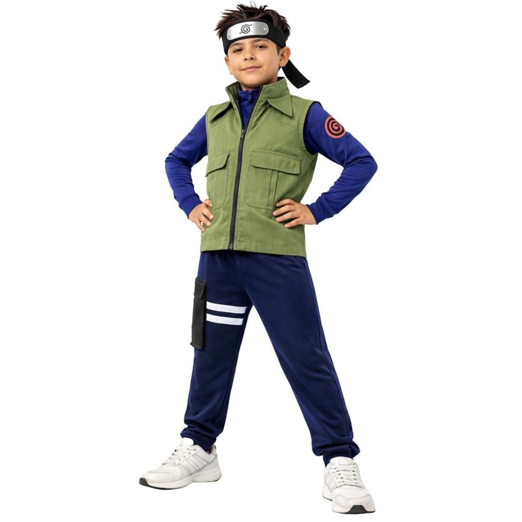 Fantasia Kakashi Infantil Colete Camisa e Calça