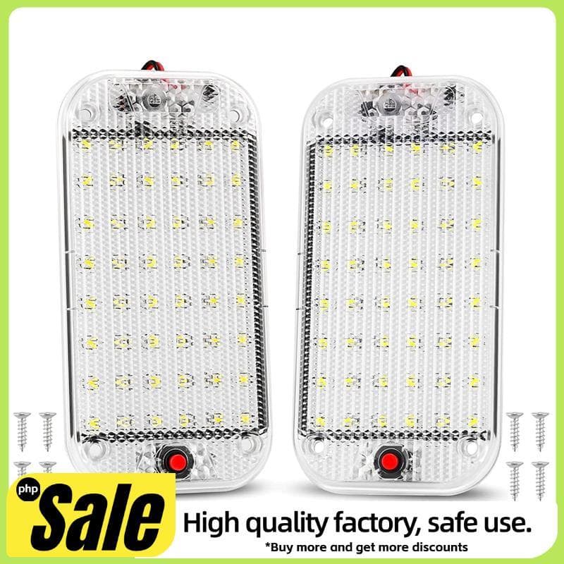Iluminação Interior Do Carro LED 48LEDs 12V-85V Lâmpada Branca Com Interruptor Liga/Desliga Para Campistas De