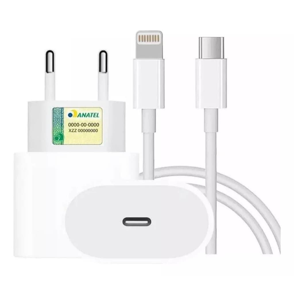 Carregador Turbo 25w Para iPhone 8 X Xr 11 12 13 14 Pro Max