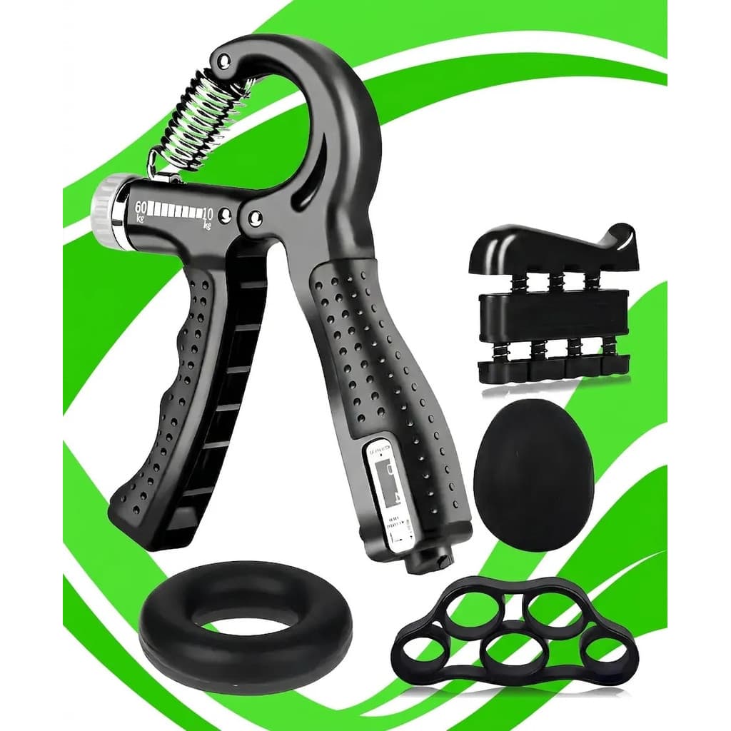 Kit Hand Grip 5 Peças Fitness Power Resistência Acadêmia
