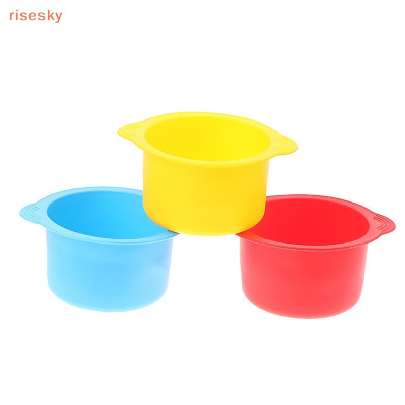 Aquecedor de Cera Risesun para Depilação com Potes de Silicone + Bastão Misturador Antiaderente - Novidade em Beleza OIR