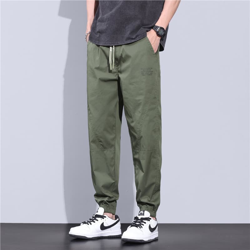 [Estoque pronto] Novo estilo calças esportivas masculinas soltas primavera verão novo estilo All-match Street Wear macac