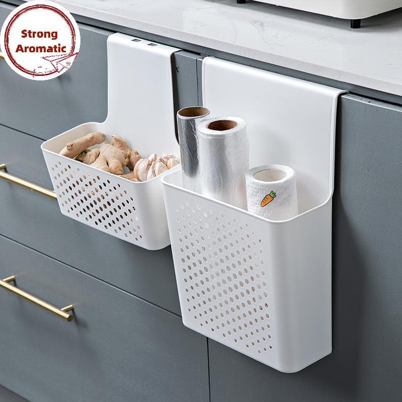 Prateleira De Armazenamento Interior StrongArom Para Portas De Armário Com Ganchos Suspensos Solução De Economia De Espa