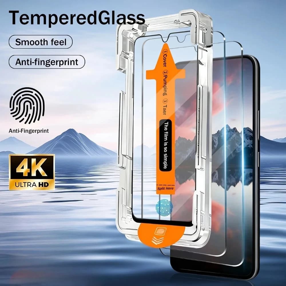 Fácil Instalação Protetor De Tela De Vidro Temperado Para Samsung S25 Edge S24 Plus S23 S22 S21 S26 Ultra FE Película Pr