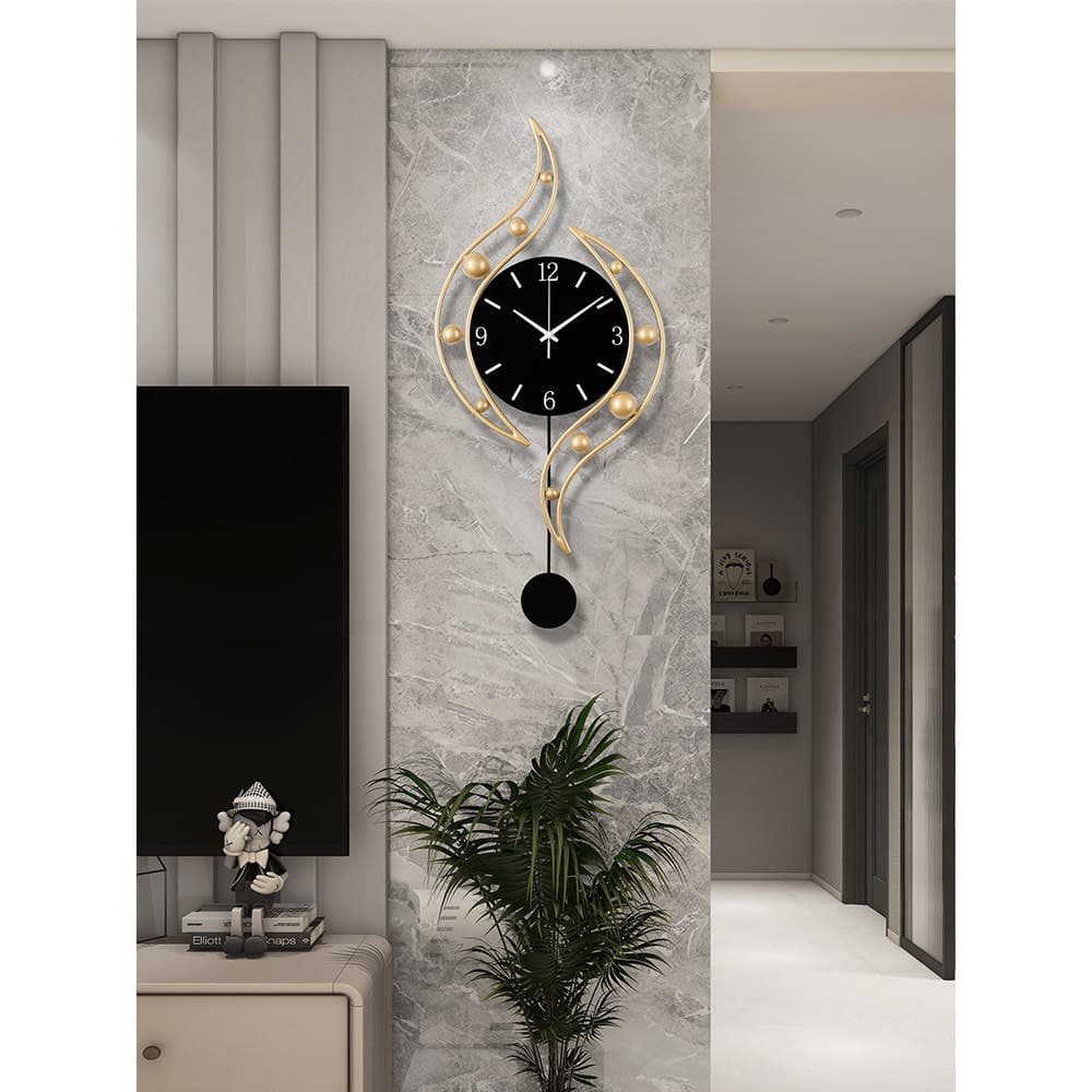 Relógio de parede para sala de estar, fundo familiar, 2026, novo estilo, relógio decorativo, moderno, simples, influenci