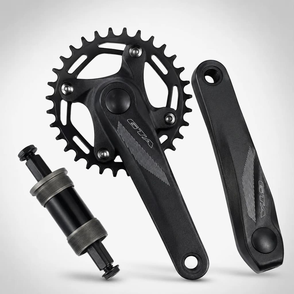 Kit Pedivela GTS 34D Coroa Simples e Movimento Central Selado 34.7mm x 122mm Bicicleta Aro 26 ou 29