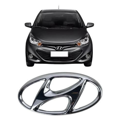 Emblema Grade Dianteira Hyundai Hb20 2013 2014 2015 Cromado