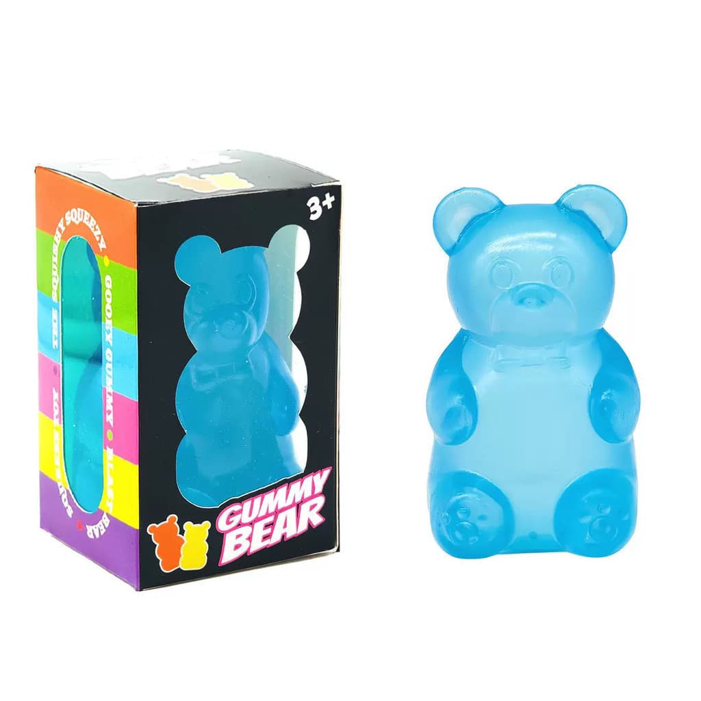 Gummy Bear Squishy Toy Transparente Jelly Stress Relief Fidget Squeeze Descomprimido