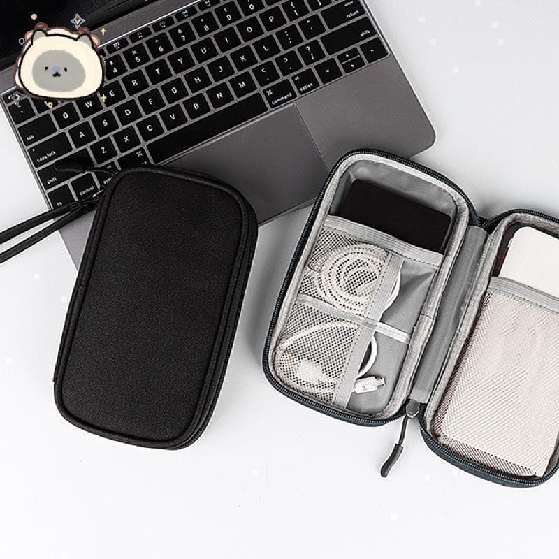 Bolsa Organizadora De Cabos , De Viagem Eletrônica Para Carregador E Acessórios , Banco De Potência Portátil