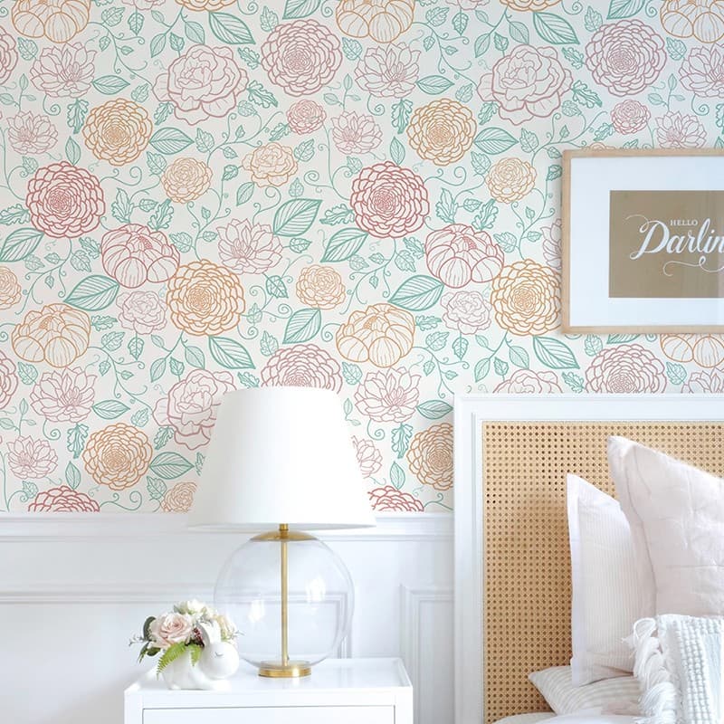 Papel de parede autoadesivo quarto quente à prova d'água esfregado decoração de parede adesivo fundo papel de parede dor
