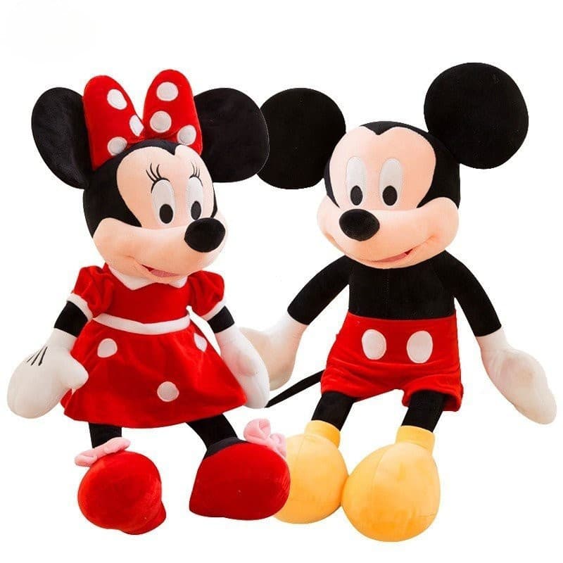Boneca de Pelúcia Disney de 50cm do Mickey e da Minnie Mouse para Presente de Aniversário YF83