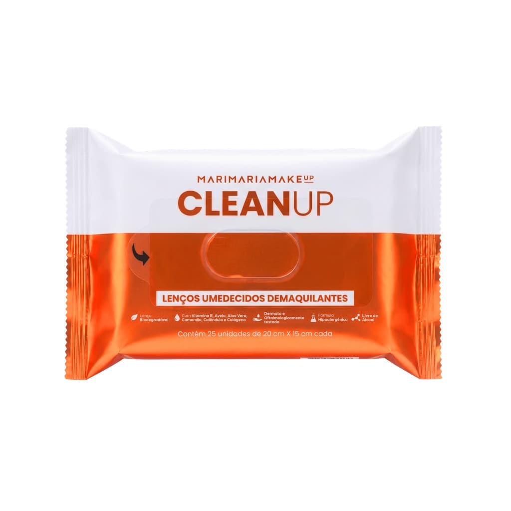 Lenço Demaquilante Clean Up | Mari Maria Makeup
