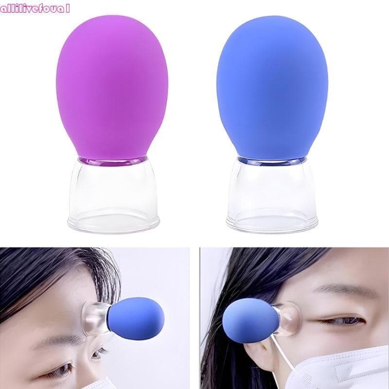 allilivefoua1 Massagem Vácuo Ventosa Copo Silicone Cupping Cup Facials