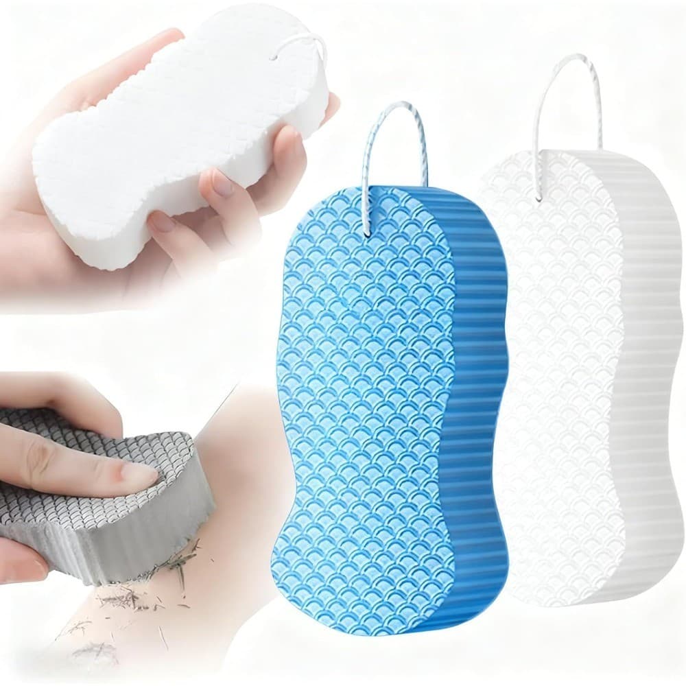 Esponja De Banho Esfoliante , Macia Para De Corpo Com Laço Pendurar , Ferramenta Suave De Limpeza De Pele Adultos E Famí