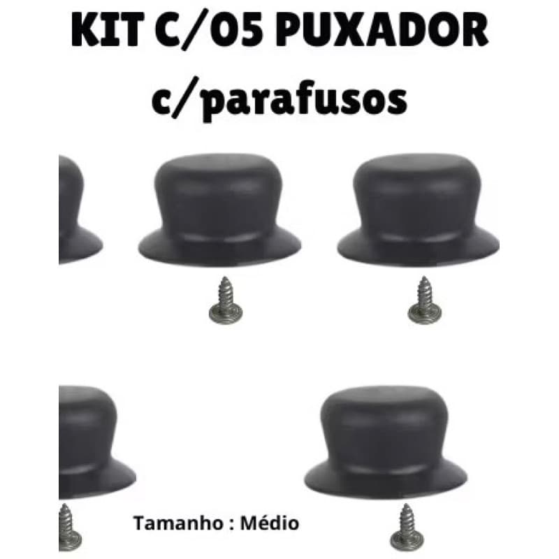 5 Puxador de tampa panela Concerto com parafusos