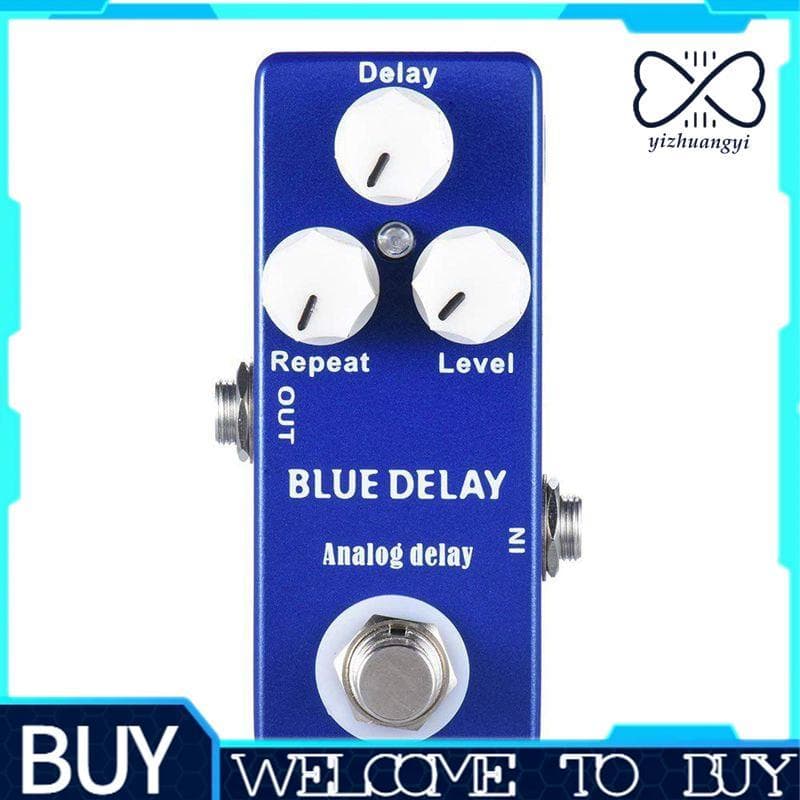 Pedal De Efeito Mini Guitarra Delay True Bypass
