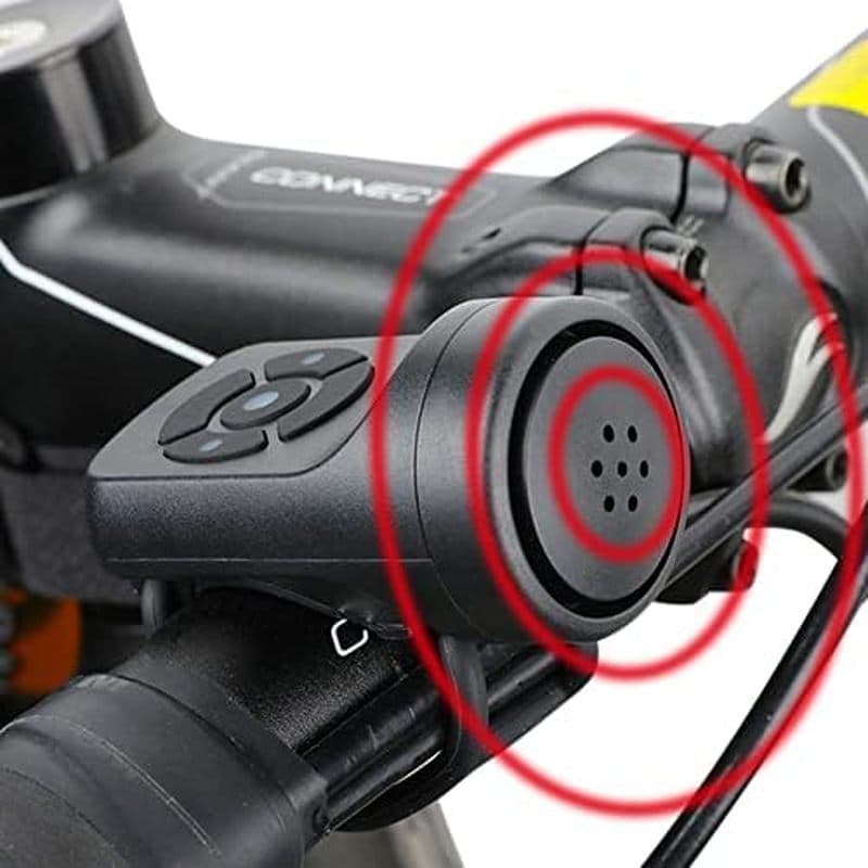Buzina De Bicicleta Elétrica Sino 140DB Ciclismo Alta Para Adultos E Crianças 4 Modos De Som + Alarme De Vibração Inteli