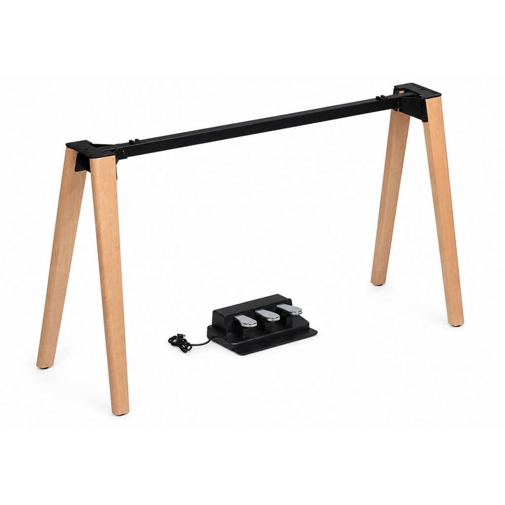 Suporte Base Fixa para Piano Digital Medeli ST460 Performer Series Madeira Maple com Pedal Triplo SP-C120 SP-C220