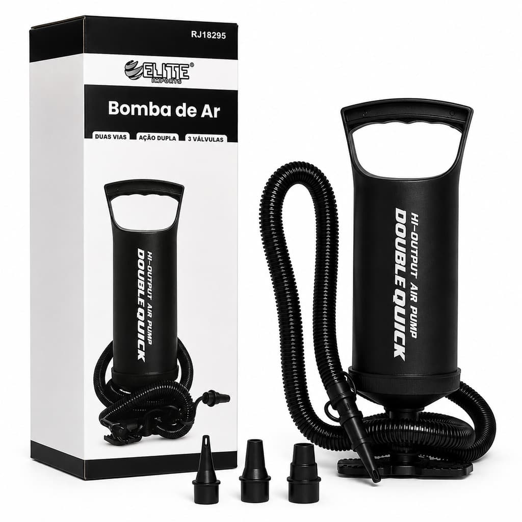Bomba de Ar Manual Infláveis Piscina Boia Colchão Portátil