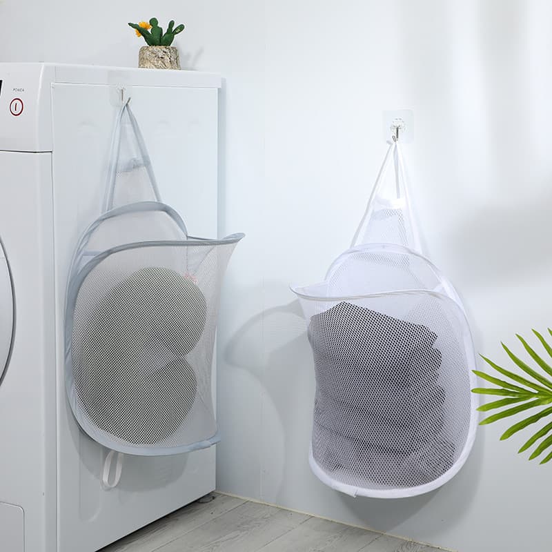 Armazenamento de armazenamento Cesto de roupas sujas montado na parede Cesto de armazenamento de banheiro Cesto de roupa