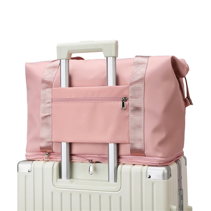 Bolsa de viagem pode ser pendurada em um carrinho, bolsa de armazenamento de bagagem portátil leve de grande capacidade