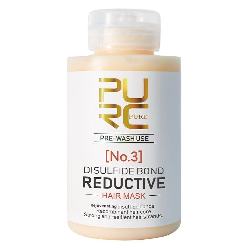 Máscara Capilar de Queratina PURC, Tratamento Capilar para Ligação Disulfídica, Creme Alisante Calmante, Produtos para C
