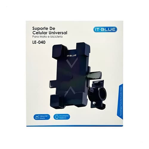 SUPORTE DE CELULAR PARA MOTO E BICICLETA IT-BLUE LE-040
