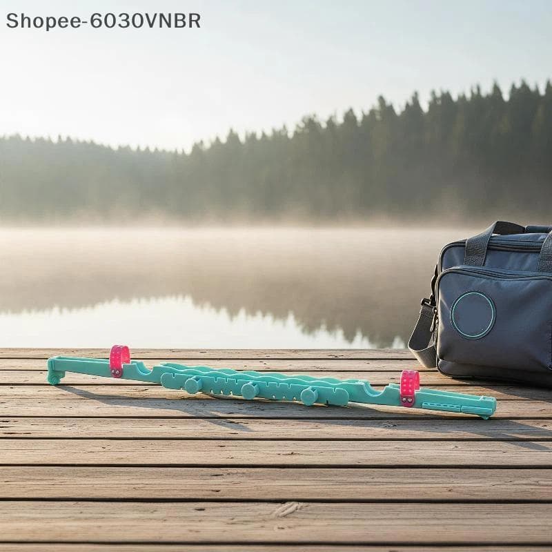 [QY] Enrolador De Linha De Vara De Pesca Qui Coiler De 7a Geração 53 Cm Equipamento Leve Extensível Para Caminhadas E Vi