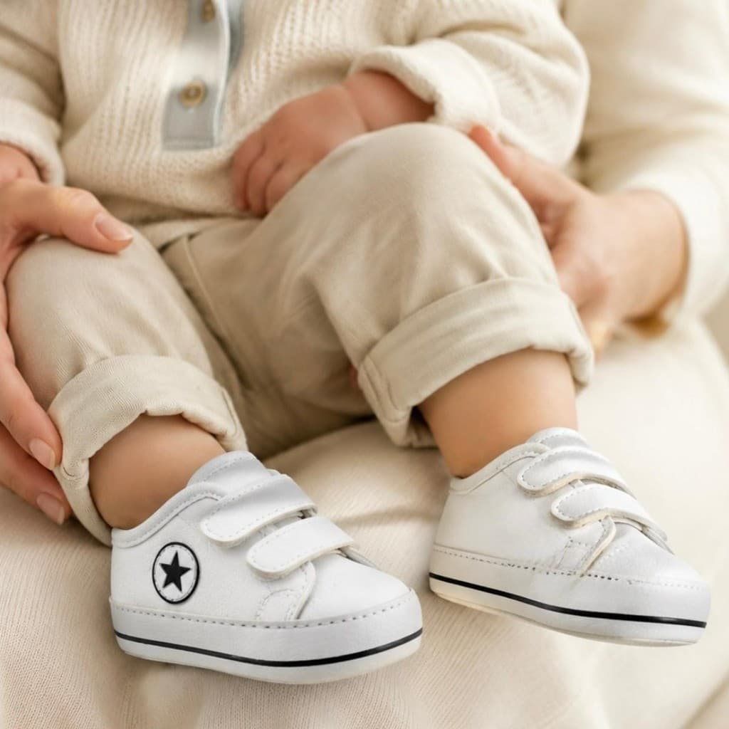 Tênis Bebê Couro Legítimo Starzinho Infantil Unissex Strela Star Baby
