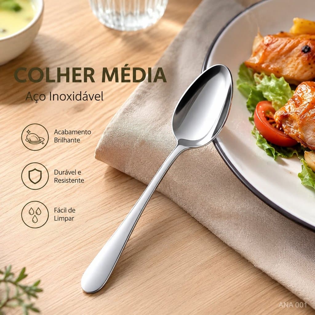 18/24/30 Pcs Colher Cozinha Antiderrapante Fácil Lavar Design Confortável Acabamento Lisa