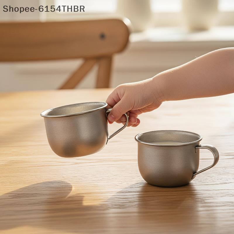 [RG] 80ml/220ml Portátil Puro Titânio Xícara De Chá De Qualidade Alimentar Leve Caneca De Água De Café Para Casa Cozinha