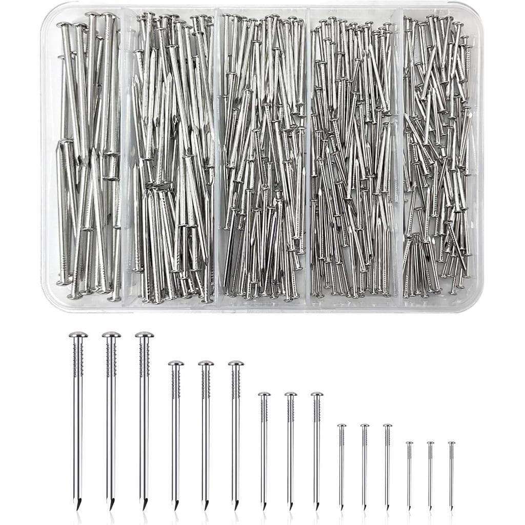 BDS-HOME 400 Peças de Pregos para Pendurar Quadros, Pregos Pequenos para Pendurar Imagens, Kit de Ferragens para Pendura