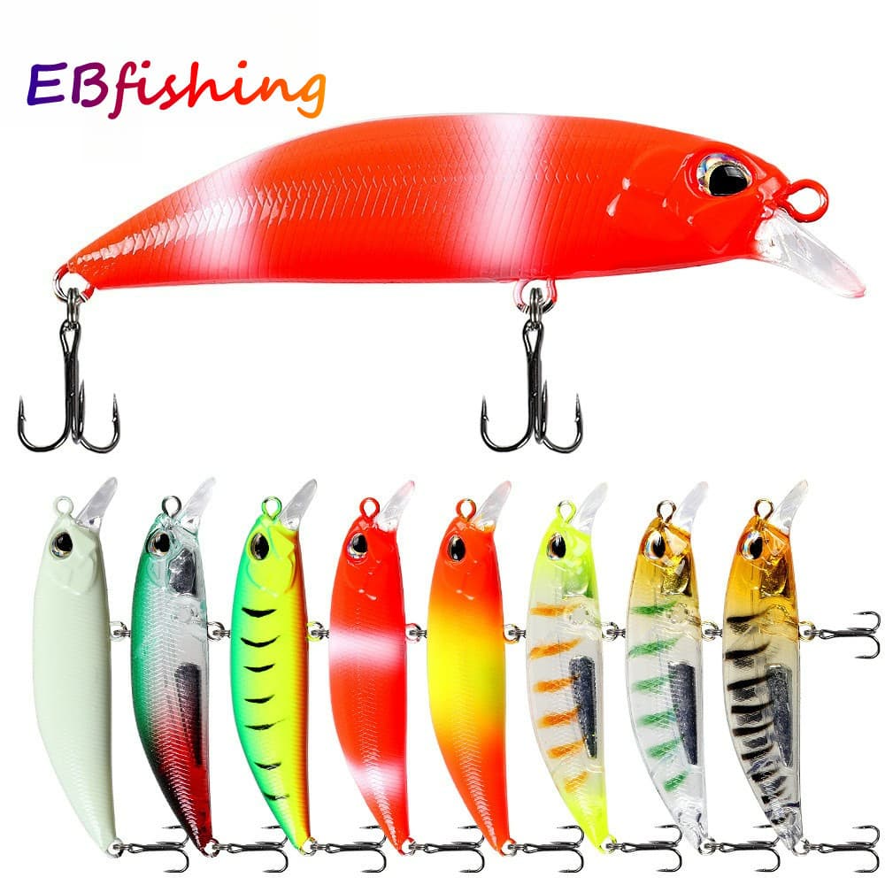 Pesca 5cm 4g/7cm 8g Afundando Minnow Isca De Água Longo Lance Dura