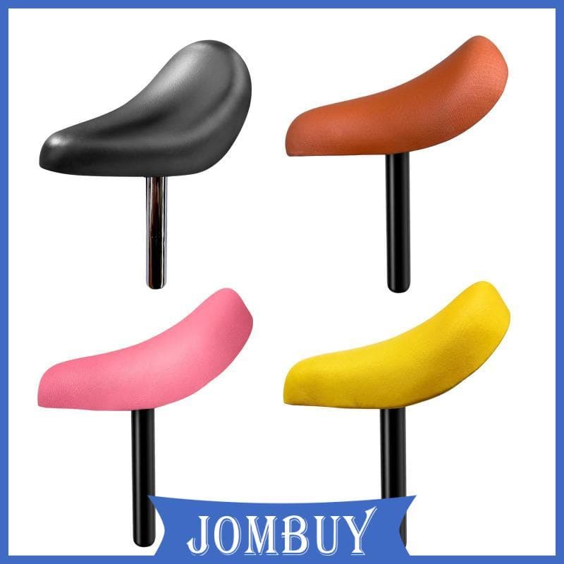 [Jombuy] Assento De Bicicleta Infantil Compacto Acolchoado Couro PU Ergonômico Acessório De Ciclismo Para Crianças Ao Ar