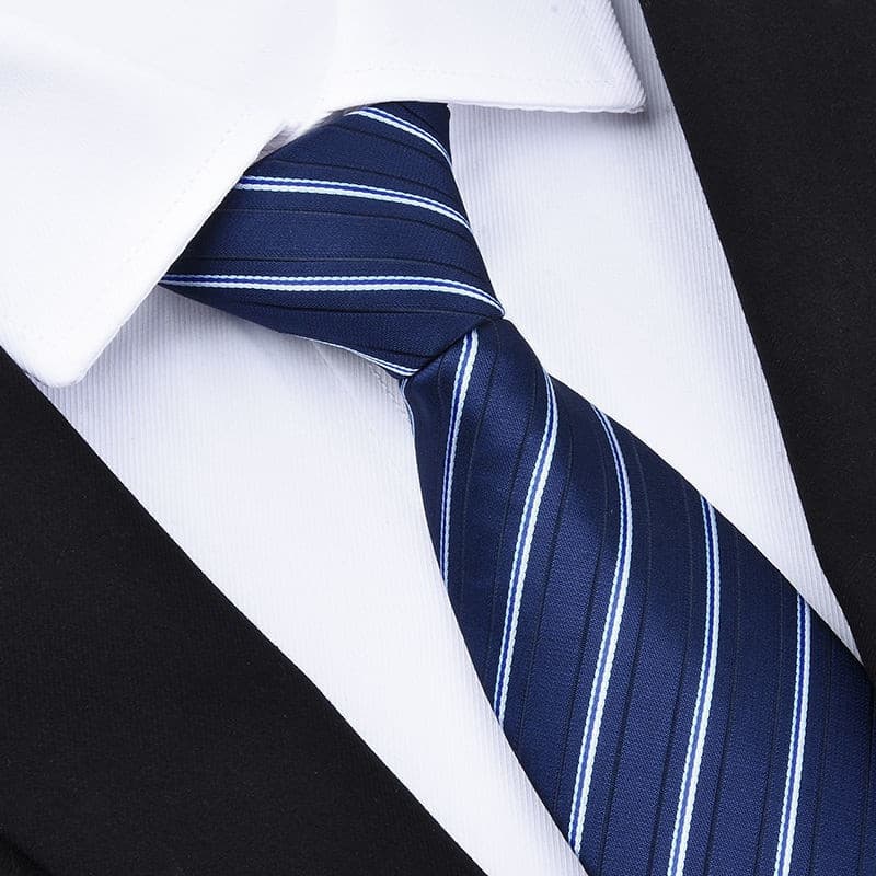 Gravata Formal Masculina 8cm Elegante para Negócios Fácil de Usar Sem Nó Ajustável para Smoking XJN