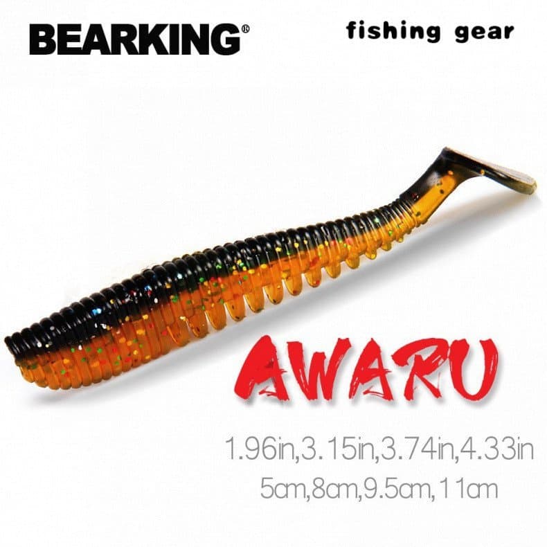 BEARKING Iscas de Pesca de 5cm, 8cm, 9.5cm, 11cm, Isca Artificial Macia, Iscas Artificiais para Predadores, Jerkbaits pa