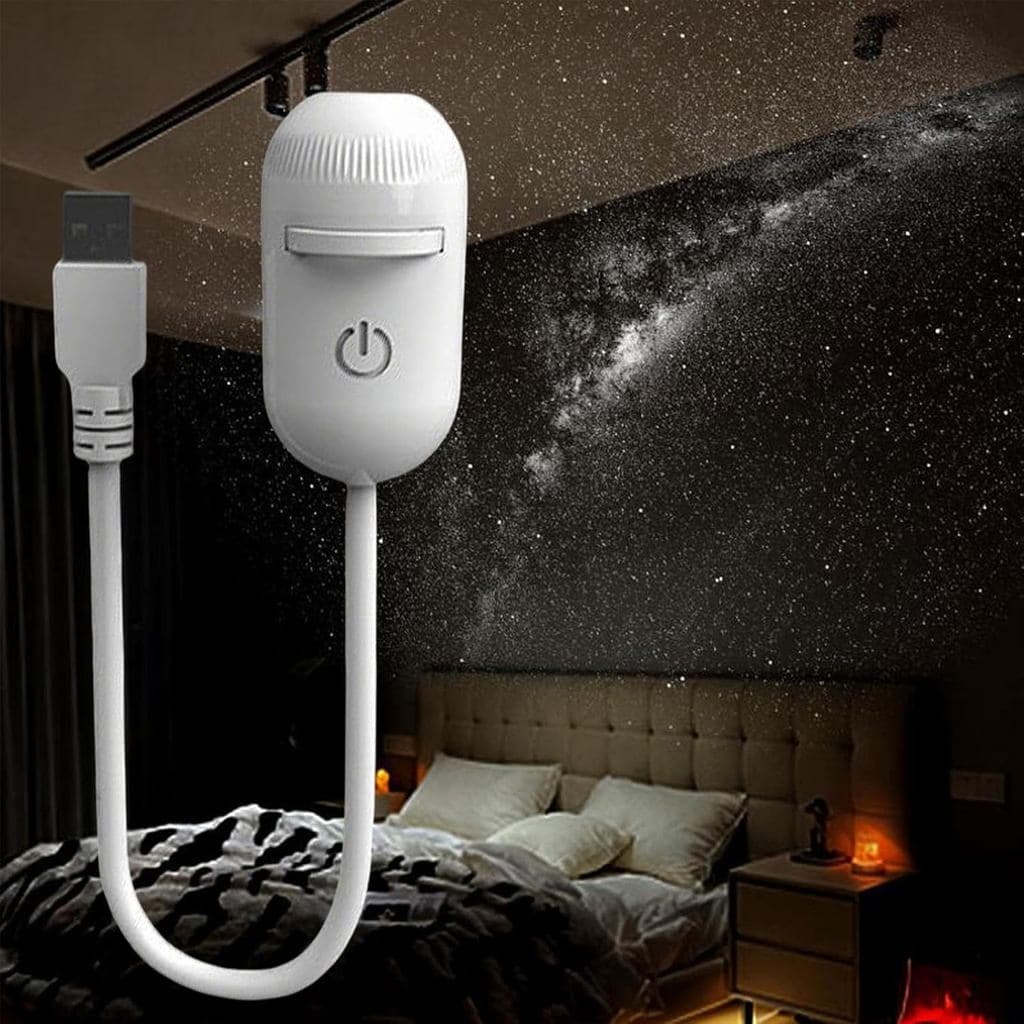 Projetor Galaxy, Projetor de Céu Estrelado 2 em 1 e Luz Noturna, 360 °   Lâmpada LED Ajustável Espaço Galáxia, Iluminaçã