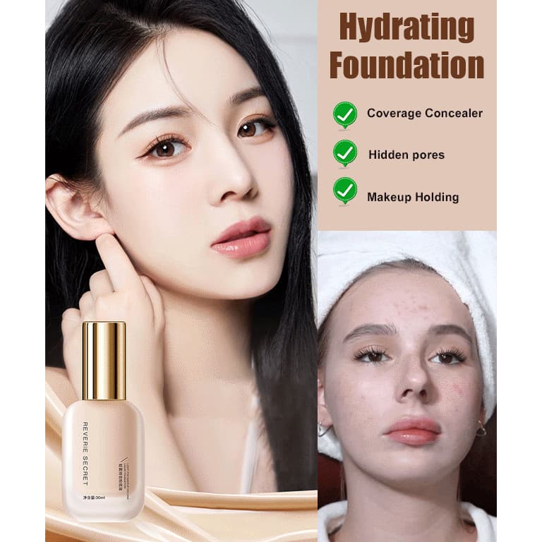 [Hidratação Profunda] Foundation Hydrating | Base Líquida/Hidratante/Leve/Maquiagem Diária