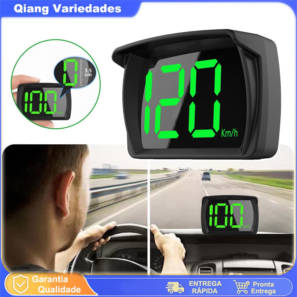 Novo Carro Universal Hud Head Up Display GPS Hud Velocímetro Led