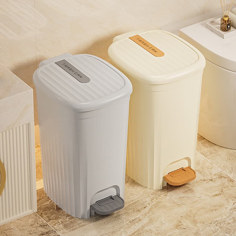 [Novo produto] Lixeira de cozinha doméstica com sensação de alta qualidade, sala de estar de alto valor com tampa, taman