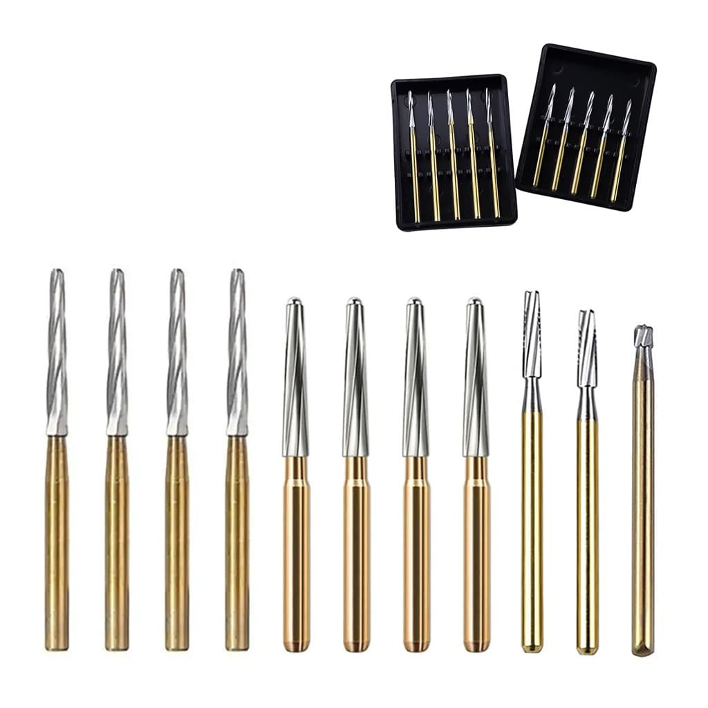 5 Peças/Caixa Folheados Broca De Unha FG De Alta Velocidade , Cortador De Manicure Zekrya/Endo-z , Pedicure , Equipament