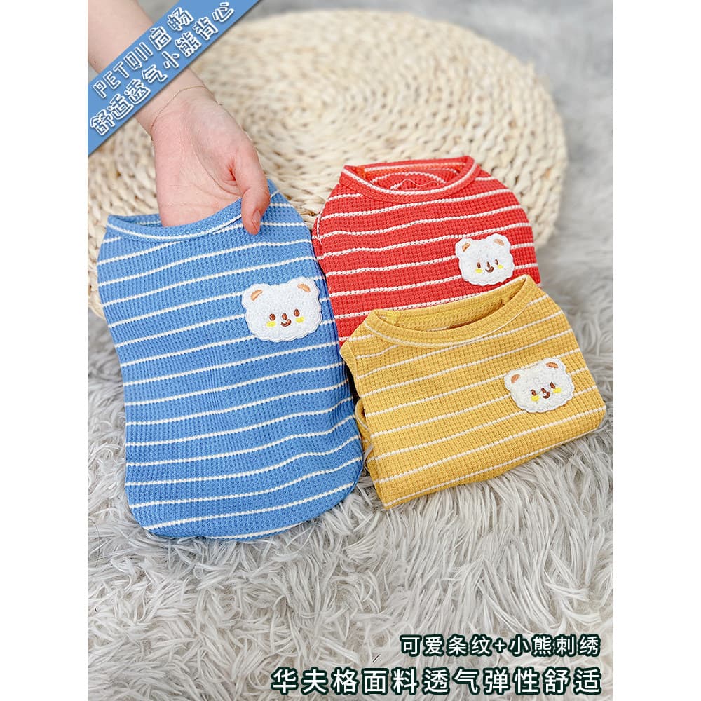 Roupas para cães verão gato colete filhote de cachorro primavera outono Bichon Pet outono Teddy gato gatinho filhote de