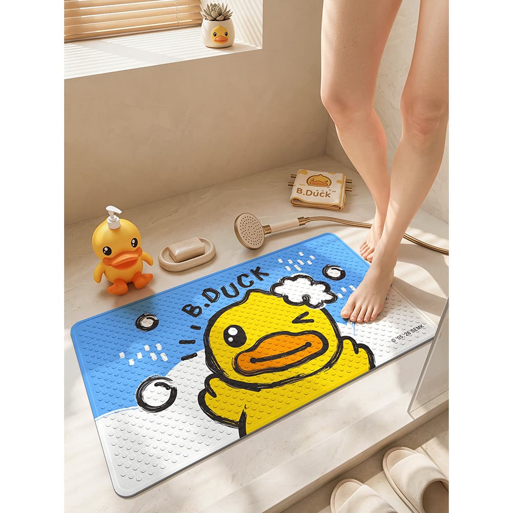 Tapete antiderrapante para banheiro, pequeno pato amarelo, IP, chuveiro, fofo, ventosa infantil, tapete de banho resiste