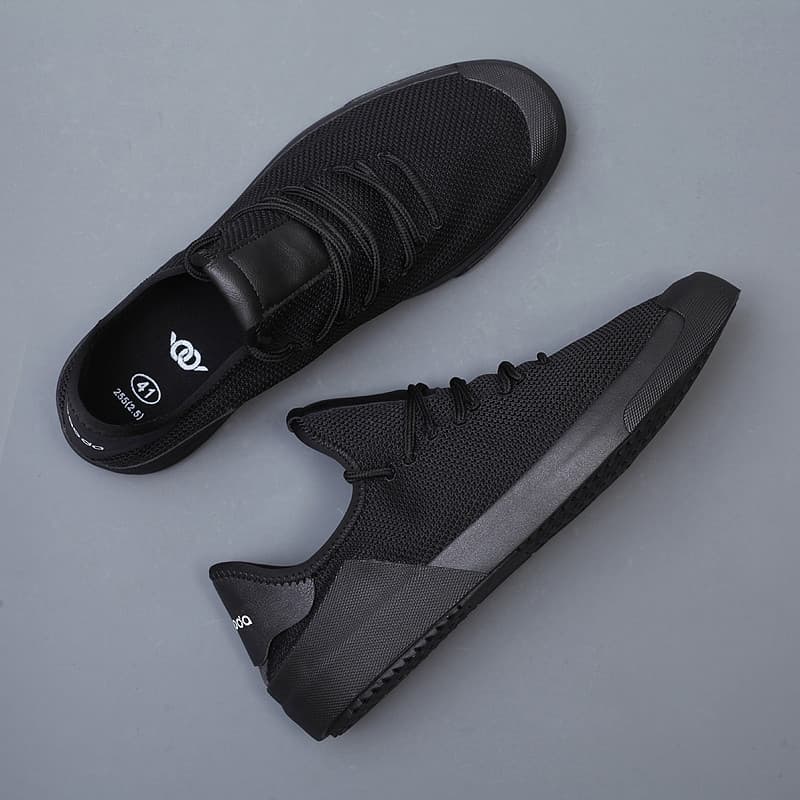 2026 novo estilo voando tecido malha sapatos masculinos versão coreana Casual All-Match na moda sapatos masculinos sapat
