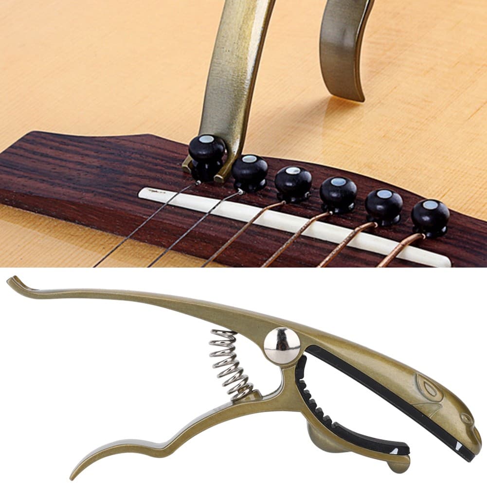 Daconovo guitarra capo zinco aliado bronze colorido sapo em forma de ferramenta bandolim ukulele